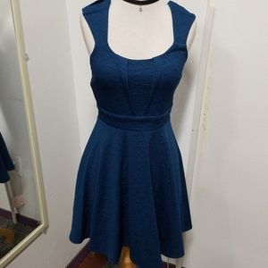 Vintage inspired dark blue dress